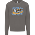 White Water Rafting Paddle On Whitewater Mens Sweatshirt Jumper Charcoal