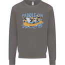 White Water Rafting Paddle On Whitewater Mens Sweatshirt Jumper Charcoal