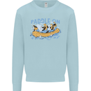 White Water Rafting Paddle On Whitewater Mens Sweatshirt Jumper Light Blue