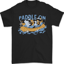 White Water Rafting Paddle On Whitewater Mens T-Shirt 100% Cotton Black
