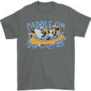 White Water Rafting Paddle On Whitewater Mens T-Shirt 100% Cotton Charcoal
