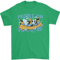 White Water Rafting Paddle On Whitewater Mens T-Shirt 100% Cotton Irish Green