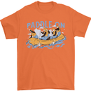 White Water Rafting Paddle On Whitewater Mens T-Shirt 100% Cotton Orange