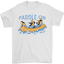 White Water Rafting Paddle On Whitewater Mens T-Shirt 100% Cotton White