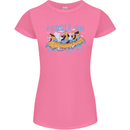White Water Rafting Paddle On Whitewater Womens Petite Cut T-Shirt Azalea