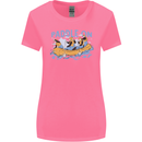 White Water Rafting Paddle On Whitewater Womens Wider Cut T-Shirt Azalea