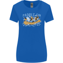 White Water Rafting Paddle On Whitewater Womens Wider Cut T-Shirt Royal Blue