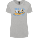 White Water Rafting Paddle On Whitewater Womens Wider Cut T-Shirt Sports Grey