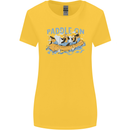 White Water Rafting Paddle On Whitewater Womens Wider Cut T-Shirt Yellow