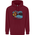 White Water Rafting Whitewater Rapids Calling Childrens Kids Hoodie Maroon