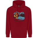White Water Rafting Whitewater Rapids Calling Childrens Kids Hoodie Red