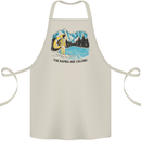 White Water Rafting Whitewater Rapids Calling Cotton Apron 100% Organic Natural