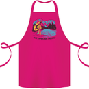 White Water Rafting Whitewater Rapids Calling Cotton Apron 100% Organic Pink