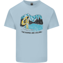 White Water Rafting Whitewater Rapids Calling Kids T-Shirt Childrens Light Blue