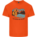 White Water Rafting Whitewater Rapids Calling Kids T-Shirt Childrens Orange