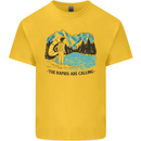 White Water Rafting Whitewater Rapids Calling Kids T-Shirt Childrens Yellow