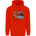 White Water Rafting Whitewater Rapids Calling Mens 80% Cotton Hoodie Bright Red