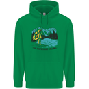 White Water Rafting Whitewater Rapids Calling Mens 80% Cotton Hoodie Irish Green