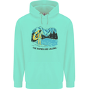 White Water Rafting Whitewater Rapids Calling Mens 80% Cotton Hoodie Peppermint