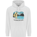 White Water Rafting Whitewater Rapids Calling Mens 80% Cotton Hoodie White