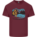 White Water Rafting Whitewater Rapids Calling Mens Cotton T-Shirt Tee Top Maroon