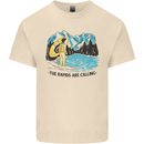 White Water Rafting Whitewater Rapids Calling Mens Cotton T-Shirt Tee Top Natural