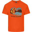 White Water Rafting Whitewater Rapids Calling Mens Cotton T-Shirt Tee Top Orange
