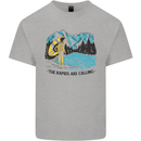 White Water Rafting Whitewater Rapids Calling Mens Cotton T-Shirt Tee Top Sports Grey