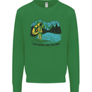 White Water Rafting Whitewater Rapids Calling Mens Sweatshirt Jumper Irish Green