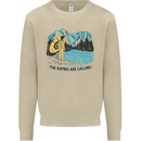 White Water Rafting Whitewater Rapids Calling Mens Sweatshirt Jumper Sand