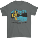 White Water Rafting Whitewater Rapids Calling Mens T-Shirt 100% Cotton Charcoal