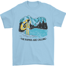 White Water Rafting Whitewater Rapids Calling Mens T-Shirt 100% Cotton Light Blue