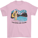White Water Rafting Whitewater Rapids Calling Mens T-Shirt 100% Cotton Light Pink