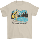 White Water Rafting Whitewater Rapids Calling Mens T-Shirt 100% Cotton Sand