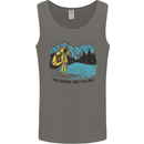 White Water Rafting Whitewater Rapids Calling Mens Vest Tank Top Charcoal