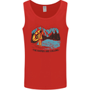 White Water Rafting Whitewater Rapids Calling Mens Vest Tank Top Red