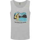 White Water Rafting Whitewater Rapids Calling Mens Vest Tank Top Sports Grey