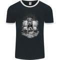 Wolf Viking Mens Ringer T-Shirt FotL Black/White