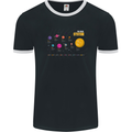 The Solar System Space Planets Universe Mens Ringer T-Shirt FotL Black/White