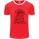 Hate Mondays Funny Work Office Humour Mens Ringer T-Shirt Red/White