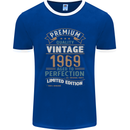 Premium Vintage 54th Birthday 1969 Mens Ringer T-Shirt FotL Royal Blue/White
