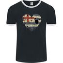 Love Flag Ajaria Football Mens Ringer T-Shirt FotL Black/White