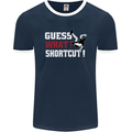 Parkour Shortcut Mens Ringer T-Shirt FotL Navy Blue/White