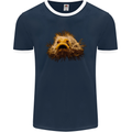 A Hairy Frogfish Mens Ringer T-Shirt FotL Navy Blue/White