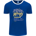 Future Mommy New Baby in Progress Pregnancy Mens Ringer T-Shirt FotL Royal Blue/White