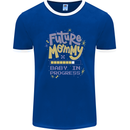 Future Mommy New Baby in Progress Pregnancy Mens Ringer T-Shirt FotL Royal Blue/White