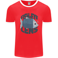 Fisheye Lens Funny Photography Photographer Mens Ringer T-Shirt Red/White