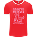 Funny Skater This Princess Wears Ice Skates Mens Ringer T-Shirt FotL Red/White