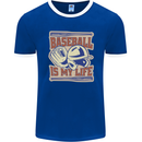 Baseball is My Life Mens Ringer T-Shirt FotL Royal Blue/White