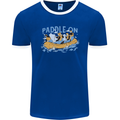 White Water Rafting Paddle On Whitewater Mens Ringer T-Shirt FotL Royal Blue/White